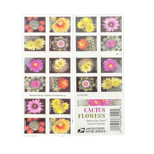 Cactus Flowers (U.S. 2019) Forever Postage Stamps 100 pcs