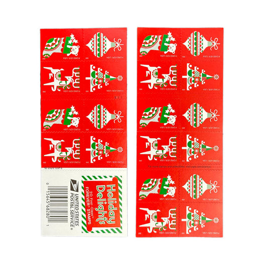 Holiday Delights Stamp 2020 Forever Postage Stamps 100pcs