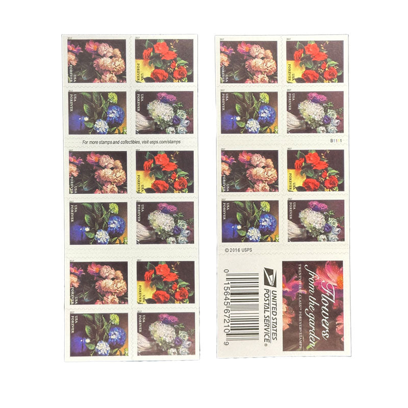 Flowers from the Garden (U.S. 2017) Forever Postage Stamps 100 pcs